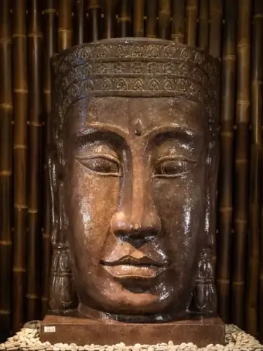 Artikelbild des Artikels “Khmer-Kopf mit Sockel als Wasserspiel, 147 cm “
