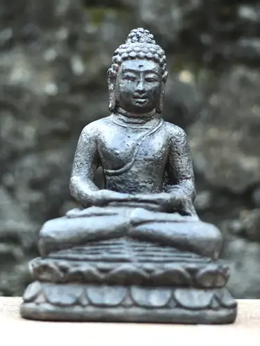 Product image of the product “Sitting Buddha, 30 cm high, black - Inside ”