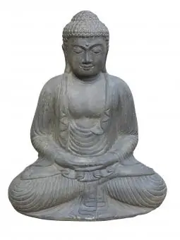 Artikelbild des Artikels “Buddha-Figur, Japan, sitzend, Steinguss, 40 cm Höhe “