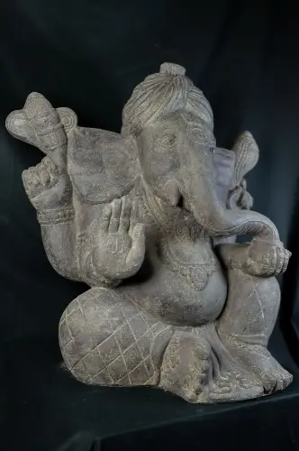 Artikelbild des Artikels “Sitzender Ganesha mit Turban, ca. 60 cm “