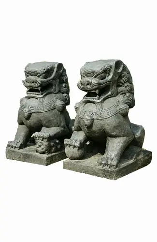 Artikelbild des Artikels “Tempel-Löwen, 2er-Set, 60 cm Höhe “