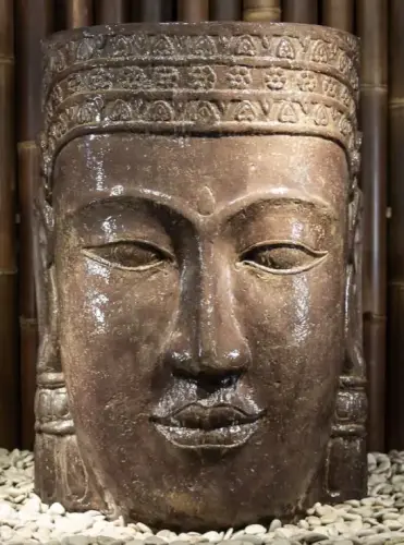 Product image of the product “Khmer head as a water feature, size S (ca. 65 cm H) ”