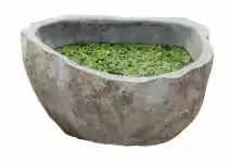 Product image of the product “Water basin made of river stone. Model 8, approx. 55 x 55 x 15cm height. ”
