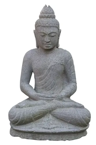 Artikelbild des Artikels “Buddha-Figur, sitzend, „Meditation“, indisch, 60 cm “