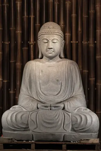 Artikelbild des Artikels “Buddha-Figur, sitzend, japanisch, 155 cm “