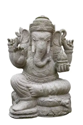 Artikelbild des Artikels “Sitzender Ganesha, 65 cm H, Flussstein “