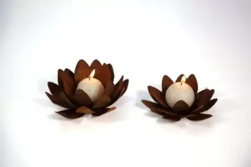 Artikelbild des Artikels “kleine Edelrost-Seerosenblüte zum Legen “