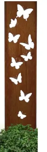 Artikelbild des Artikels “Stele mit Schmetterling 41 cm, Edelrost “