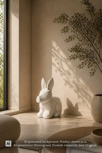 Artikelbild des Artikels “Rabbit, 40cm Height | Terazzo, White color “