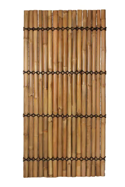Artikelbild 1 des Artikels “Bambus-Element Modell Surabaya, starr, gelb-braun (Apus), mit dekorativen Seil. Durchmesser 6-9cm 90 x 180 cm Höhe. “
