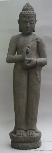 Buddha-Figur, stehend, 150 cm, antique finish 