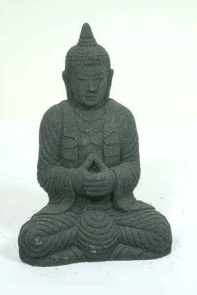 Buddha-Figur, sitzend, thailändisch, 20 cm 