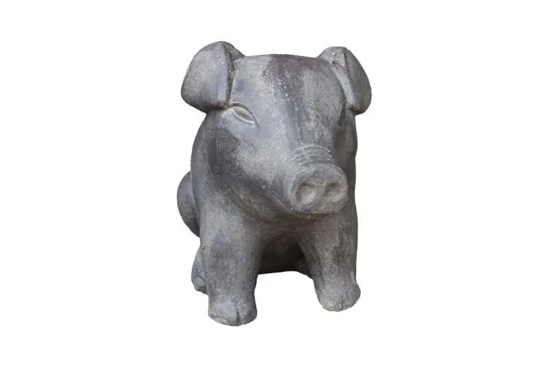 Sitzendes Schweinchen, Größe L, 40 cm 