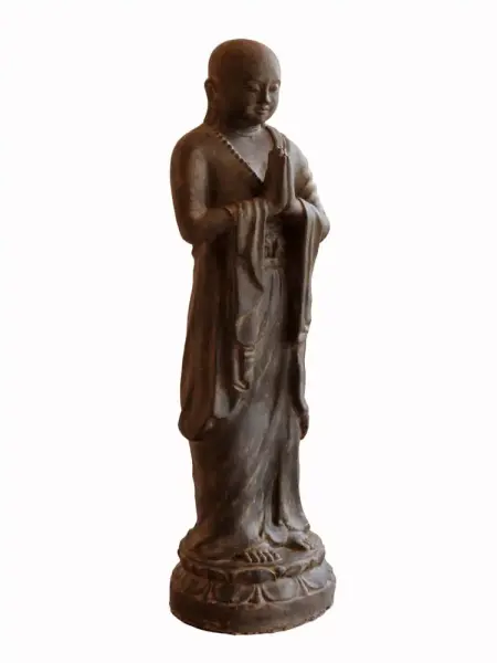 Artikelbild 1 des Artikels “Mönch stehend, ca. 125 cm Höhe, Antikfinish “