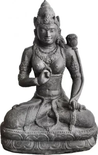 sitzende Dewi Tara, 72 cm, antikfinish 