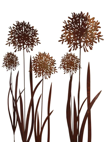Edelrost-Blumenstecker Agapanthus 