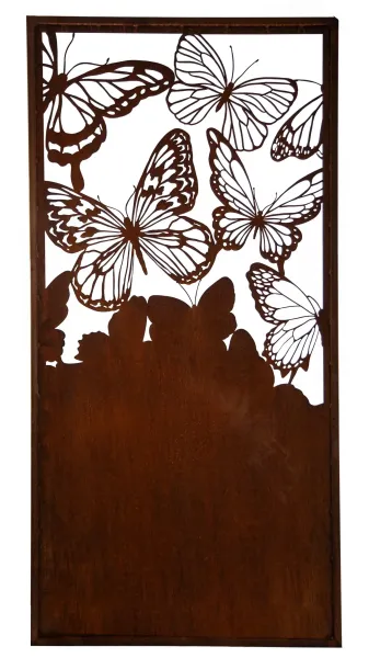"Butterfly" Paravent, mit vielen filigranen Schmetterlingen,200 x 100 cm 