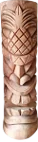 Artikelbild 1 des Artikels “Tiki-Statue im polynesischen Stil. Aus Kokosnusspalme 50cm. Durchmesser ca. 18-28cm. Modell 23 offener Mund und Ananas-Motiv “