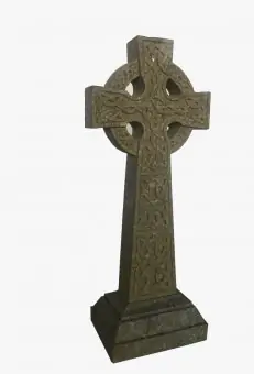 Keltisches Kreuz, zweiteilig, 120 cm H 