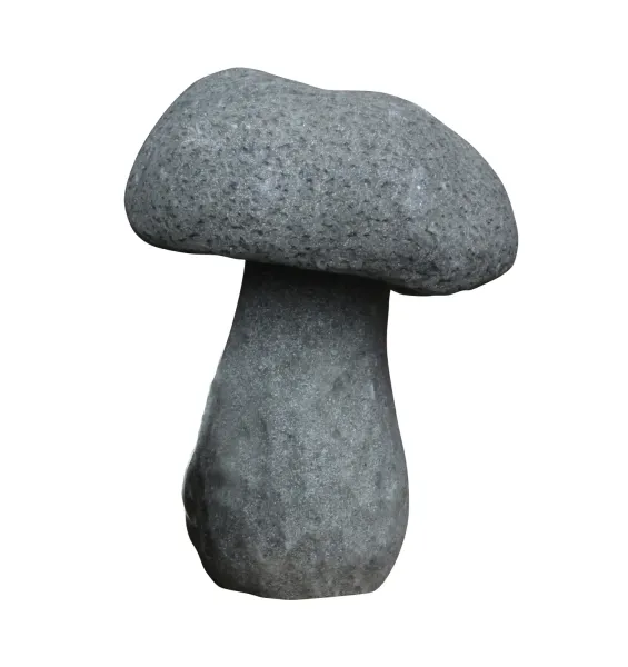 Steinpilz, ca. 45 cm Basanit, handgearbeitet 