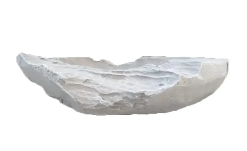 Teakholz Schale 2, 30,5cm Länge | Kunststein 