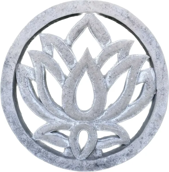 Lotus - Plaque - Lotus Blume, Ø 30cm | Steinguss 