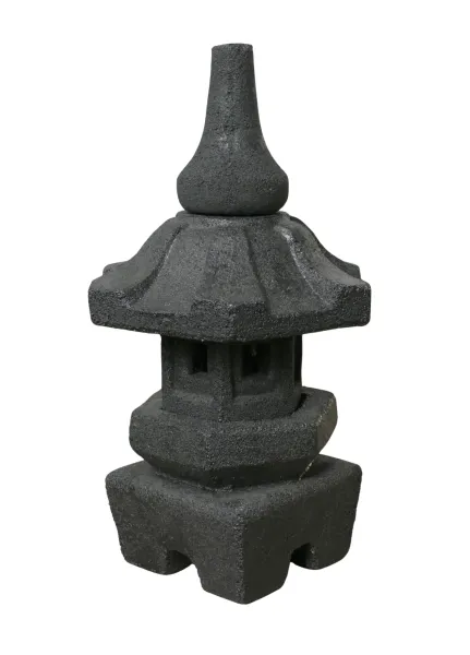Garden lamp, 38cm Height | GRC (Glassfibre Reinforced Concrete), Black 