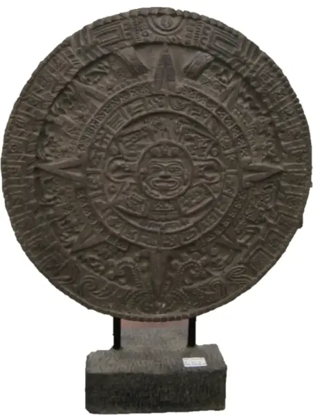 Artikelbild 1 des Artikels “Maya-Kalender auf Sockel, ca. 85 cm hoch “