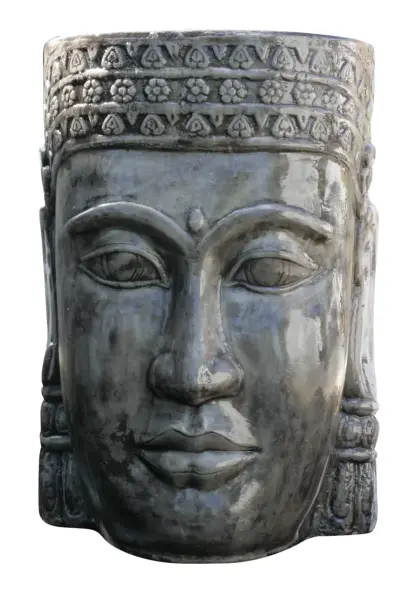 Artikelbild 1 des Artikels “Khmer-Kopf als Wasserspiel, ca. 85 cm, Farbe slate “