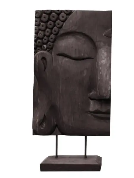 Artikelbild 1 des Artikels “Buddhagesicht, links, Nadelholz, braun, 41 cm “
