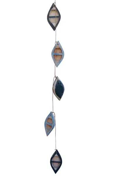Artikelbild 1 des Artikels “Deko-Hänger Ruderboote, 5er-Set, blau-hellblau “