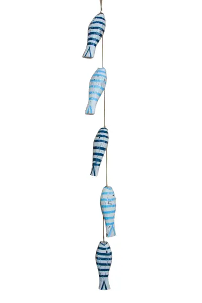 Product image 1 of the product “Decoration hanger, blue fish, 5 pcs., 100 L ”