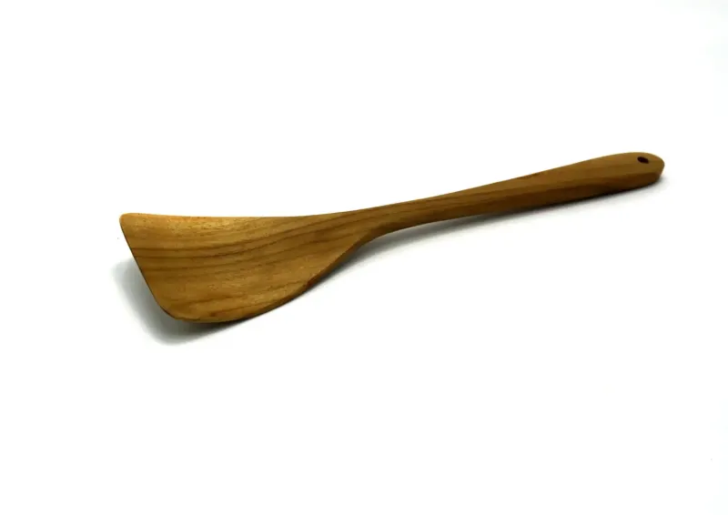 Holzspachtel, aus Teakholz, 30 cm L 