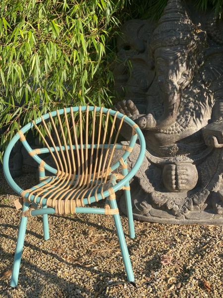 Set aus 2 x Capri - Loungesessel aus Rattan ca. 78cm hoch