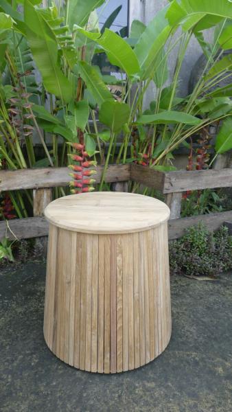Visby - Beistelltisch mit Aufbewahrung, 46,5 cm hoch, Teak