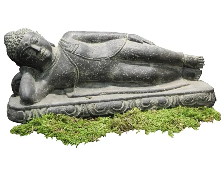 Reclining Buddha, Indian, 40 cm L 