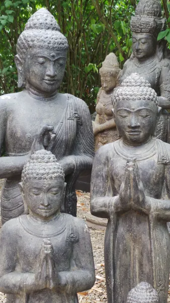 Buddha-Figur, stehend, "Namaste", indisch 