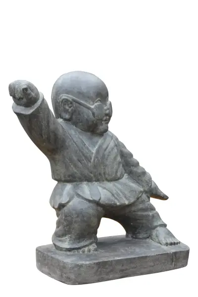 Artikelbild 1 des Artikels “stehender Kung-Fu-Mönch mit Brille, 60 cm “