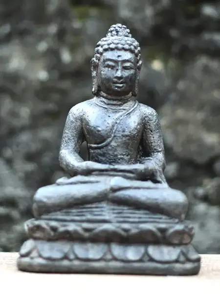 Product image 1 of the product “Sitting Buddha, 30 cm high, black - Inside ”