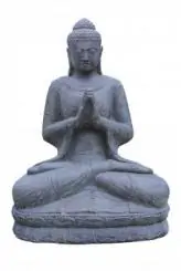 Sitzender Buddha „Begrüßung“, indisch, 80 cm 