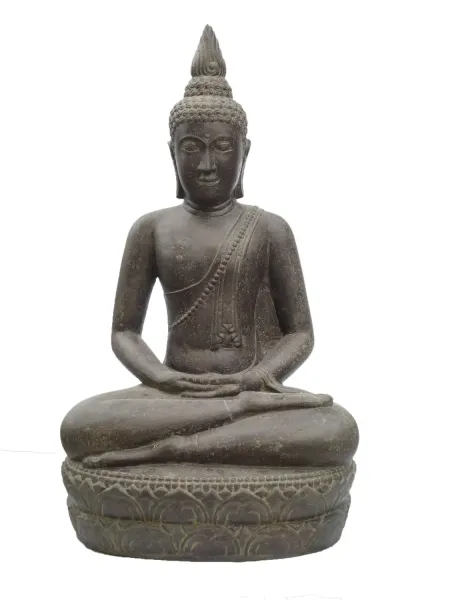 Buddha-Figur, sitzend, im Thai-Stil, 125 cm 