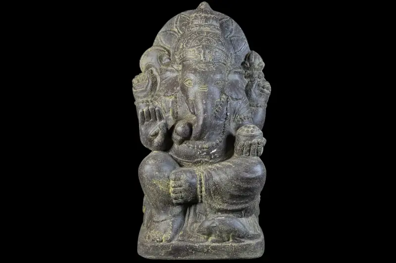 Artikelbild 1 des Artikels “Ganesha sitzend, ca. 45 cm, Steinguss “