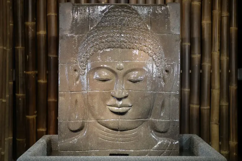 Artikelbild 1 des Artikels “Buddha-Kopf (Relief) als Wasserspiel, 106 cm “