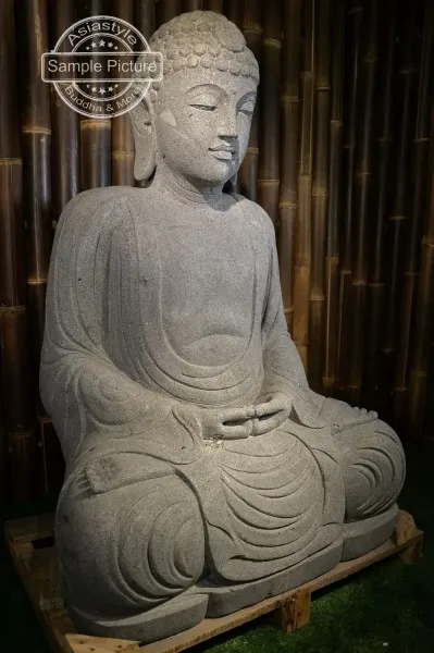 Buddha-Figur, sitzend, „Meditation“, japanisch, 100 cm 
