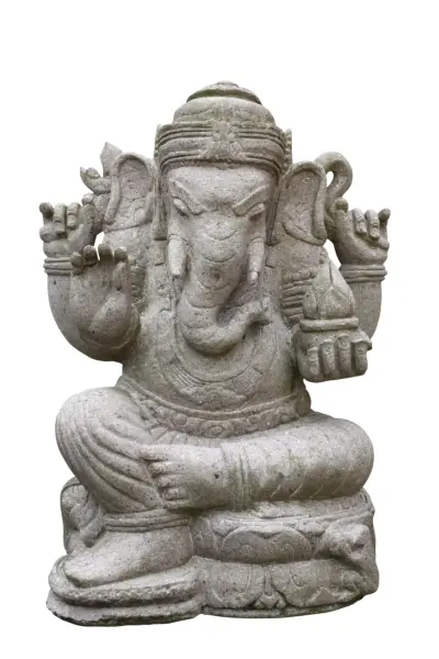 Artikelbild 1 des Artikels “Sitzender Ganesha, 65 cm H, Flussstein “