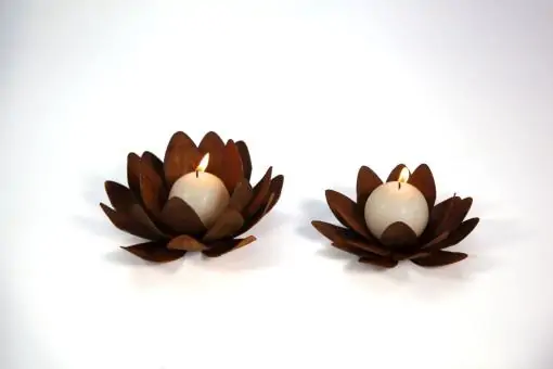 kleine Edelrost-Seerosenblüte zum Legen 