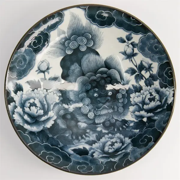 Artikelbild 1 des Artikels “Japonism Lion Menbachi Bowl 25.2x7.7cm 1600ml Black YW- “