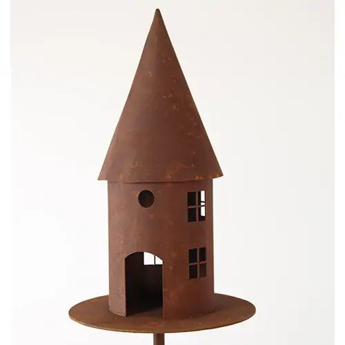 Deko-Vogelhaus, rund, 45 cm hoch 