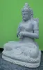 Product image 10 of the product “Seated Dewi Sri made of Riverstone in Dharmachakra gesture of wheel of the teaching of the Dharma, H. 80cm. ”
