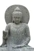 Artikelbild 2 des Artikels “Sitzender Buddha mit Umhang und Relief, indisch, 115 cm H “
